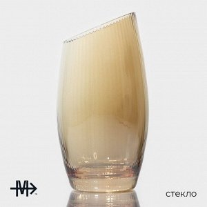 Стаканы Magistro «Иллюзия», 475 мл, 8x15 см, набор 6 шт., стекло, золотые