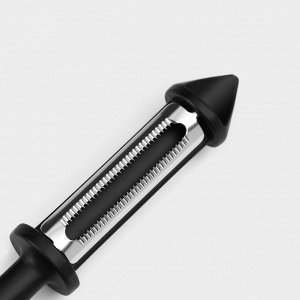 Овощечистка Magistro Vantablack, 18.5x2 см, многофункциональная, чёрная