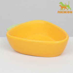 Пижон Миска керамическая для грызунов &quot;Морковь&quot; 11 х 8,5 см
