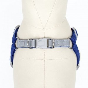 Комплект Sport+, S, поводок 150 x 1,5 см, ОШ 39-41 см, ОГ 44-48 см, вес животного 7-13 кг, синий 96