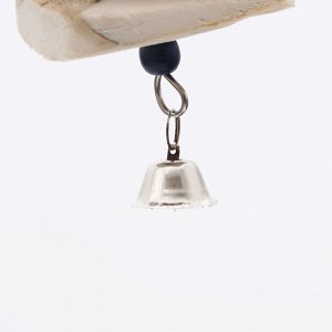 Игрушка для птиц с панцирем каракатицы и бусами, 20 х 6 см