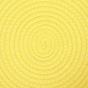 Экологичный лежак  для животных  (хлопок+рогоз),  45 х 37 х 16 см, вес до 25 кг, жёлтая