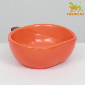 Миска керамическая для грызунов "Тыква" 10 х 10 х 4,3 см