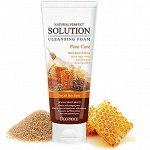 DEOPROCE NATURAL PERFECT SOLUTION CLEANSING FOAM PORE CAREПенка-скраб на основе бурого сахара