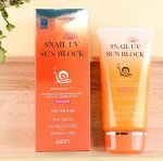 Jigott Snail UV Sun Block крем солнцезащ. SPF-50+Pa+++ 70мл регенер.,увлажн. д/лица муцин улитки 1шт / 100шт / JT-03 / 280979 Код: УТ-00747288