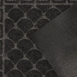Коврик влаговпитывающий «Чешуйки», 40x60 см, цвет серый