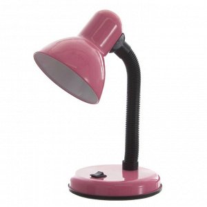 Лампа настольная Е27, с выкл. (220В) розовая (203В) RISALUX