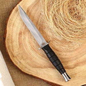 Нож легкий походный "Адмирал-2" сталь - 65х13, рукоять - сталь / резина, 24 см