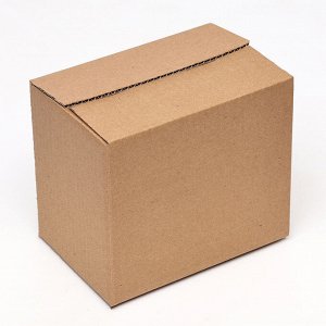 Коробка складная, бурая, 23 х 15 х 20 см