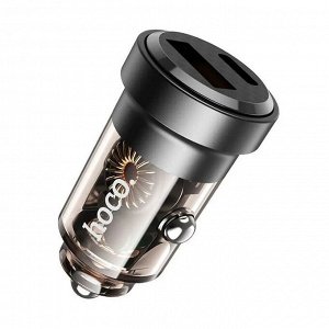 Автомобильное зарядное устройство HOCO DZ15 Full IQ PD45W+QC3.0 1*USB-C+1*USB 5A