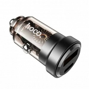 Автомобильное зарядное устройство HOCO DZ15 Full IQ PD45W+QC3.0 1*USB-C+1*USB 5A