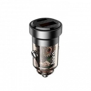 Автомобильное зарядное устройство HOCO DZ15 Full IQ PD45W+QC3.0 1*USB-C+1*USB 5A