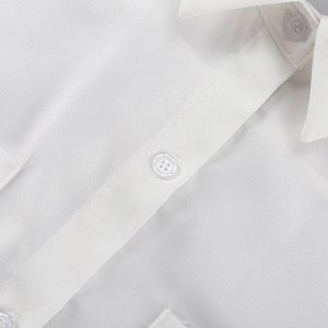 Женская рубашка с объемными рукавами, цвет белый
