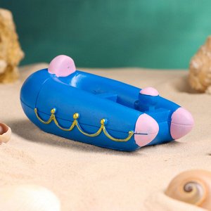 Сувенирная модель корабля «Надувная лодка», фигурка полистоун, 12x7 см
