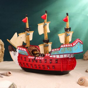 Сувенирная модель корабля «Парусник», фигурка полистоун, 31x10x20 см