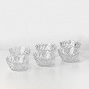 Набор стеклянных салатников Isfahan Glass Florence, d=11,5 см, 6 шт