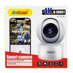 Hoco Умная Wi-Fi Smart IP-Камера HD 4K smart camera 360° ,1080p, ночное видение, обнаружение движения