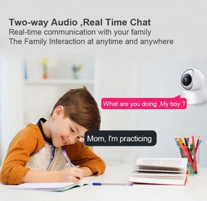 Умная Wi-Fi Smart IP-Камера HD 4K smart camera 360° ,1080p, ночное видение, обнаружение движения