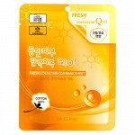 3W Clinic Тканевая маска для лица с коэнзимом Fresh Coenzyme Q10 Mask Sheet