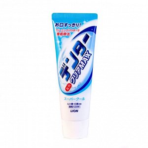 Зубная паста Dentor Clear MAX Lion Super cool, 140 гр Япония