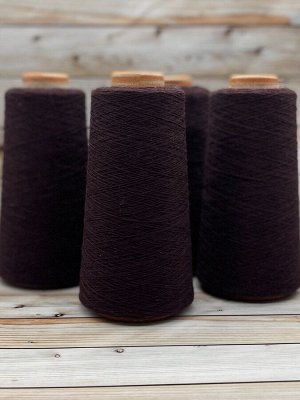 Пряжа для вязания 100 гр.,Lambswool 100% кардный меринос 1500м/100гр Темно-бордовый