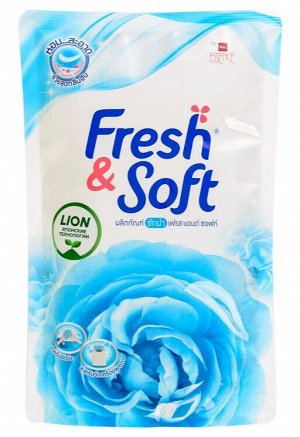 LION "Essence Fresh & Soft" Средство для стирки жидкое 400мл "Blue Fresh" " (Morning Kiss) (мягкая упак.) /24шт/ Таиланд