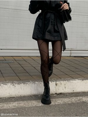Galerie Колготки женские с имитацией шнуровки