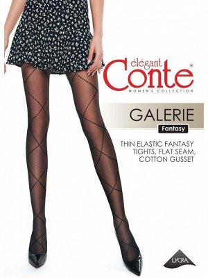 Galerie Колготки женские с имитацией шнуровки