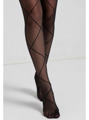 Galerie Колготки женские с имитацией шнуровки
