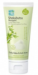 LION &quot;Shokubutsu&quot; Пенка для умывания 100мл  &quot;Daily Detox&quot; Против акне (Anti Acne) /24шт/ Таиланд