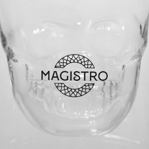 Стакан с двойными стенками Magistro «Череп», 250 мл, 9?10 см, стекло, прозрачный
