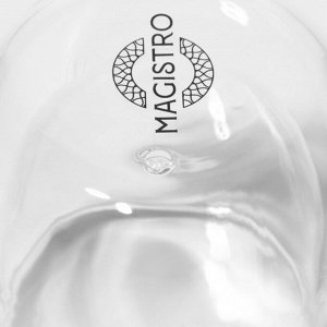 Стопка - шот с двойными стенками Magistro «Поль Квадро», 80 мл, 7,5?8 см, стекло, прозрачный