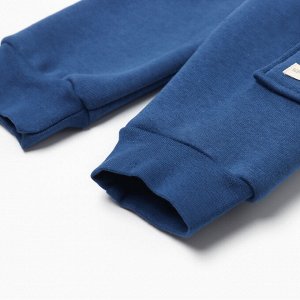 Штанишки с накладным карманом Крошка Я Blueberry, 86-92, синий