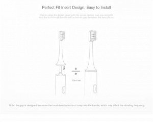 Сменные насадки для зубной щетки Xiaomi MiJia Ultrasonic