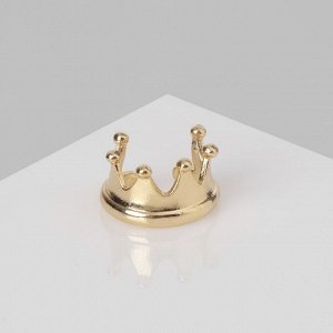 Серьга «Кафф» корона, цвет золото