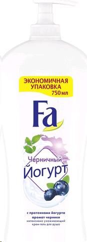 Fa Черничный йогурт гель д/душа 750мл очищ. д/в тип.кожи ягодн. флакон 1шт / шт / 2403919 / 218046
