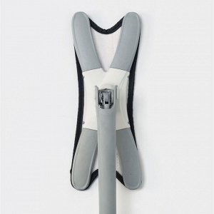 Швабра с отжимом Twist Raccoon, насадка из микрофибры 36x14 см, стальная нержавеющая ручка 125 см