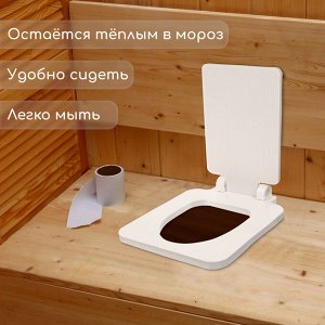 Сиденье для уличного туалета, 38x50 см, с квадратной крышкой, пенополистирол