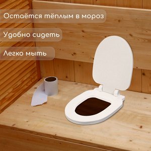 Сиденье для уличного туалета, с крышкой, 38x50 см, Стандарт, пенополистирол