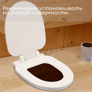 Сиденье для уличного туалета, с крышкой, 38x50 см, Стандарт, пенополистирол