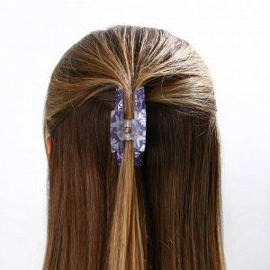 Краб для волос «Цветочная нежность», фиолетовый, 7 х 3 х 3,5 см