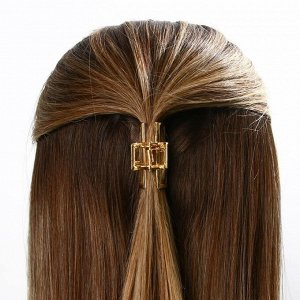 Краб для волос металлический «Вдохновляй красотой» ,4 х 3 см