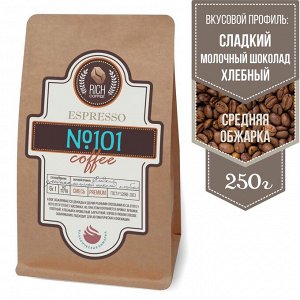 Rich coffee Кофе Купаж №101. Авторская двойная обжарка. 250г