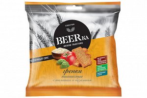 Beerka Гренки со вкусом томата с базиликом и чесночным соусом 85 г