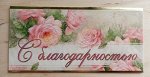 Конверт для денег поздравительный С благодарностью (БЕЗ СЛОВ)