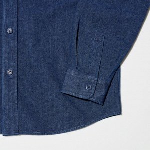 UNIQLO - джинсовая рубашка орверсайз
