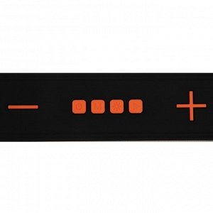 Портативная колонка A6, 10 Вт, 1200 мАч. BT5.0, подсветка, чёрно-оранжевая