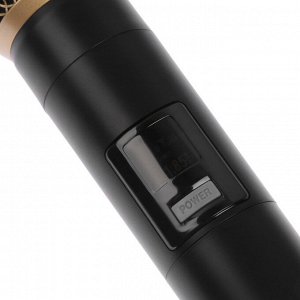 Портативная караоке система M4202+, 25 Вт, 3600 мАч. 2 микрофона, чёрная