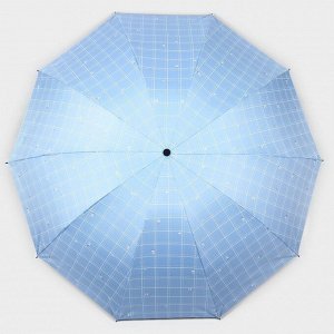 Зонт механический «Точки», эпонж, 4 сложения, 10 спиц, R = 53 см, цвет МИКС