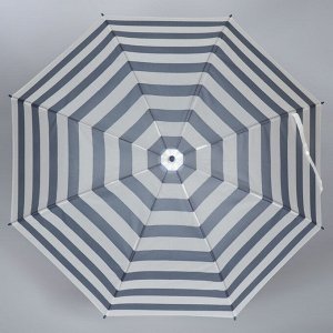 Зонт - трость полуавтоматический «Полосы», 8 спиц, R = 45 см, цвет МИКС